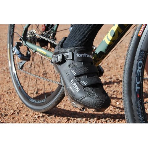  [아마존베스트]Tommaso Montagna 200 Mens Mountain Bike MTB Spin Cycling Shoe with Buckle Compatible with SPD Cleats Black