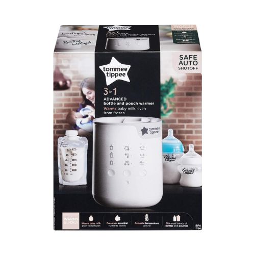 토미티피 Tommee Tippee Pump and Go Intelligent Pouch and Baby Bottle Warmer System - Breast Milk Safe, Formula Safe, Accurate Temperature Control, Working Mom Essential, BPA Free