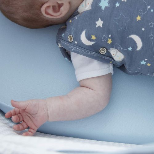 토미티피 Tommee Tippee Grosnug Newborn Swaddle Sleeping Bag, Hip-Healthy Sleeping Sack - Light Weight for 70-77 Degree F - Ollie the Owl - Small Size, 0-3 months, Blue, 0-3 Months