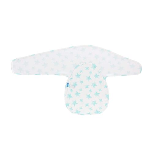 토미티피 Tommee Tippee Groswaddle Newborn Baby Cotton Hip-Healthy Swaddle Alternative - Star Bright - Birth to 12lbs, White, 0-3 Months