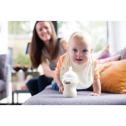 토미티피 [아마존베스트]Tommee Tippee Closer to Nature Fiesta Fun Time Baby Feeding Bottles, Anti-Colic Valve, Breast-Like Nipple for Natural Latch, Slow Flow, BPA-Free - 9 Ounces, Multi-Colored, 6 Pack