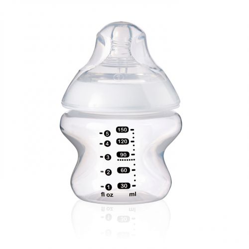 토미티피 [아마존베스트]Tommee Tippee Closer to Nature Baby Bottle, Anti-Colic Valve, Breast-like Nipple for Natural Latch, BPA-Free - Extra Slow Flow, 5 Ounce, 3 Count