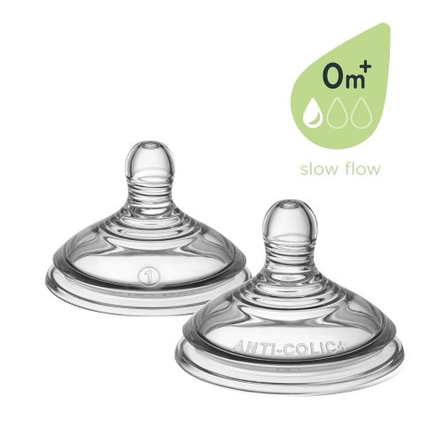 토미티피 [아마존베스트]Tommee Tippee Advanced Anti-Colic Baby Bottle Feeding Nipple Replacement, Slow Flow,0+...