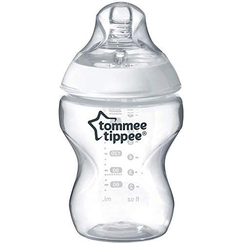 토미티피 [아마존베스트]Tommee Tippee Closer to Nature Baby Bottle, Anti-Colic Valve, Breast-Like Nipple for Natural Latch, BPA-Free- Slow Flow, 9 Ounce, 3 Count