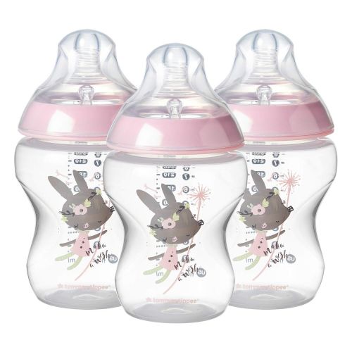 토미티피 [아마존베스트]Tommee Tippee Closer to Nature Newborn Baby Feeding Starter Set - Pink, Girl (Design May Vary)