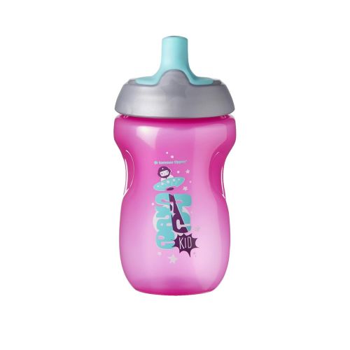 토미티피 Tommee Tippee Sportee Toddler Sippy Cup - 12+ months, 10 Ounce, Pack of 3, Girl, Pink