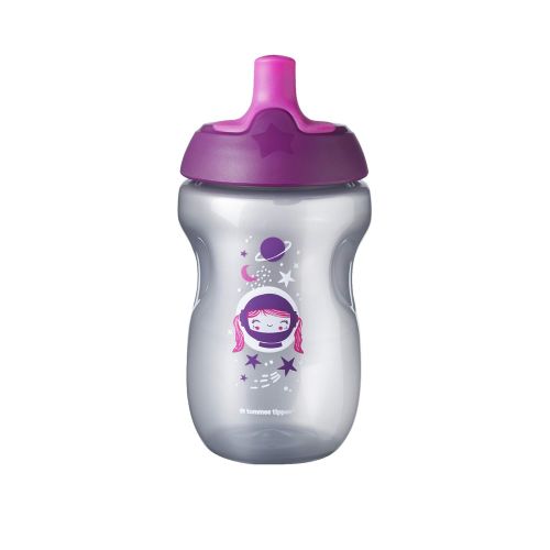 토미티피 Tommee Tippee Sportee Toddler Sippy Cup - 12+ months, 10 Ounce, Pack of 3, Girl, Pink