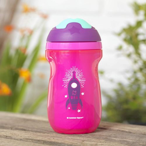 토미티피 Tommee Tippee Non-Spill Insulated Sippee Toddler Tumbler Cup, 12+ Months, 9 Ounce, 3 Count, Girl, Purple, Pink and Blue