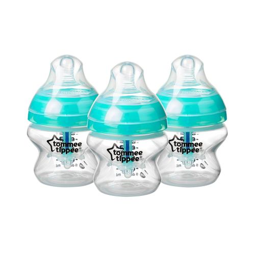 토미티피 Tommee Tippee Advanced Anti-Colic Newborn Baby Bottle Feeding Set, Heat Sensing Technology, BPA-Free