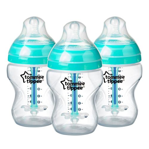 토미티피 Tommee Tippee Advanced Anti-Colic Newborn Baby Bottle Feeding Set, Heat Sensing Technology, BPA-Free