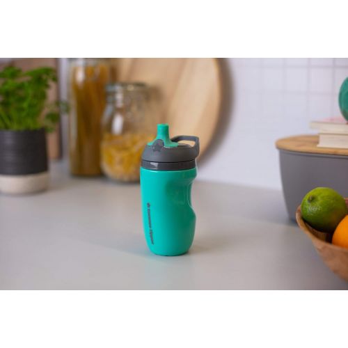 토미티피 Tommee Tippee Insulated Sportee Water Bottle for Toddlers, Spill-Proof, 9oz, 12m+, 2-Count, Teal and Green