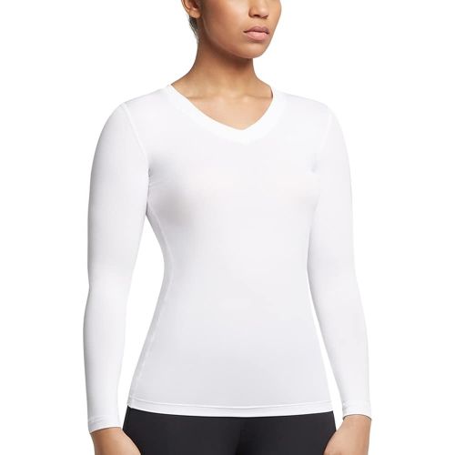  Tommie Copper Womens Recovery Perseverance Long Sleeve V-Neck Shirt
