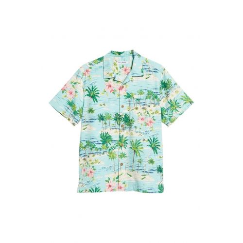  Tommy+Bahama Tommy Bahama Island Zone Aloha Surf Silk Blend Camp Shirt