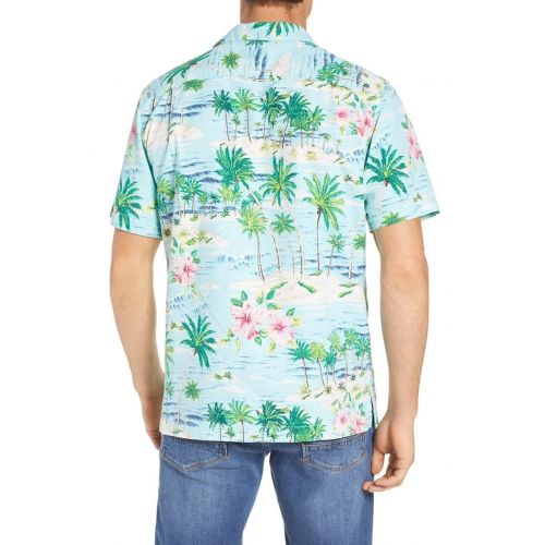  Tommy+Bahama Tommy Bahama Island Zone Aloha Surf Silk Blend Camp Shirt