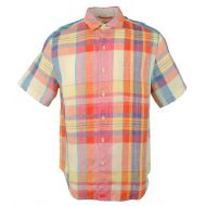 Tommy Bahama Brillante Plaid Linen Camp Shirt