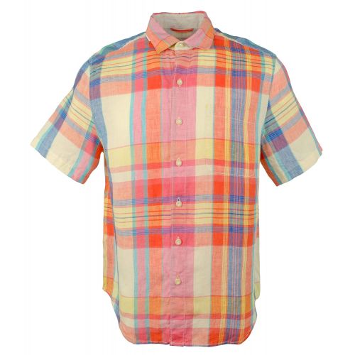  Tommy Bahama Brillante Plaid Linen Camp Shirt