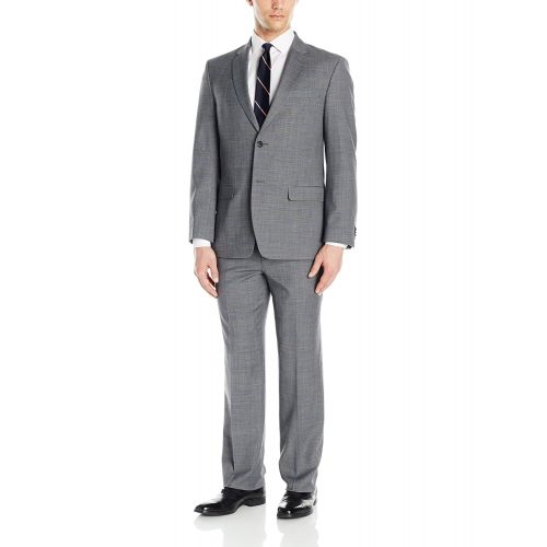  Tommy Hilfiger Mens Two Button Slim Fit Window Suit