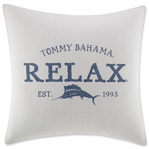  Tommy Bahama Raw Coast Square Throw Pillow in Ivory