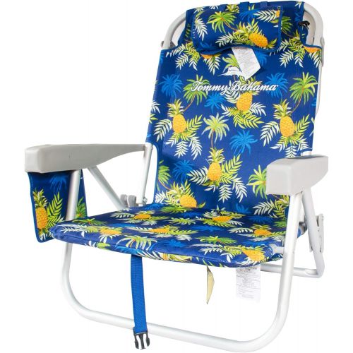  Tommy Bahama Backpack Cooler Beach Chairs - Blue Pineapple