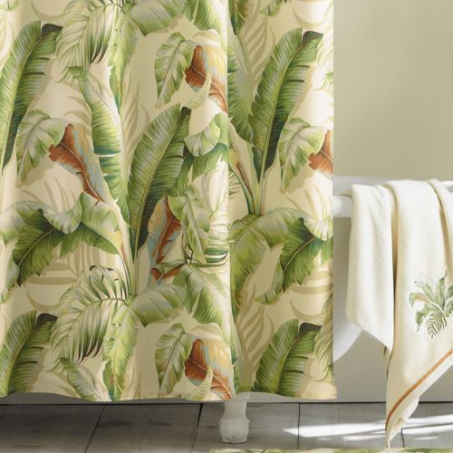  Tommy Bahama Palmiers, Shower Curtain, Medium Green
