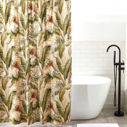  Tommy Bahama Palmiers, Shower Curtain, Medium Green