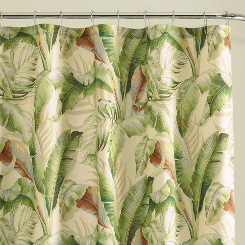  Tommy Bahama Palmiers Shower Curtain, 72 x 84, Green