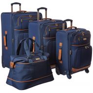 Tommy Bahama Lightweight Luggage Set - 4 Piece Suitcase Set with Spinner Wheels - 28 Inch, 24 Inch, Carry On, Duffle Bag , Navy