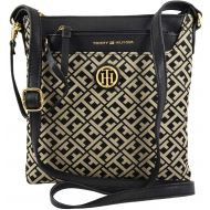 Tommy+Hilfiger Tommy Hilfiger TH Xbody Crossbody Black/Tan Shoulder Bag Wristlet