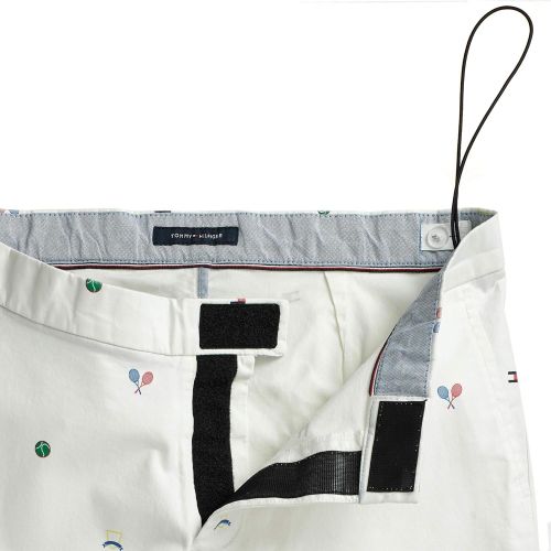 타미힐피거 Tommy+Hilfiger Tommy Hilfiger Mens Adaptive Seated Fit Tennis Shorts with Elastic Waist Velcro Closure