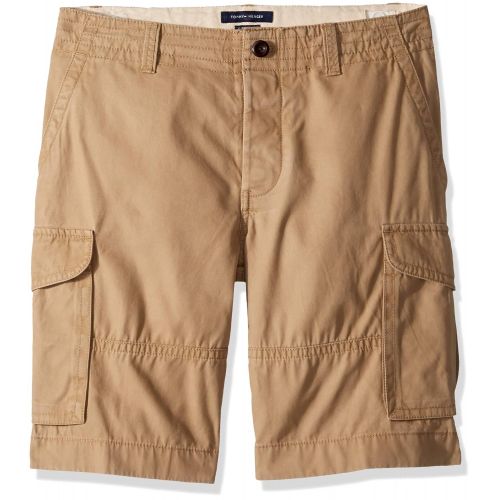 타미힐피거 Tommy+Hilfiger Tommy Hilfiger Mens Adaptive Cargo Shorts with Adjustable Waist and Magnet Buttons