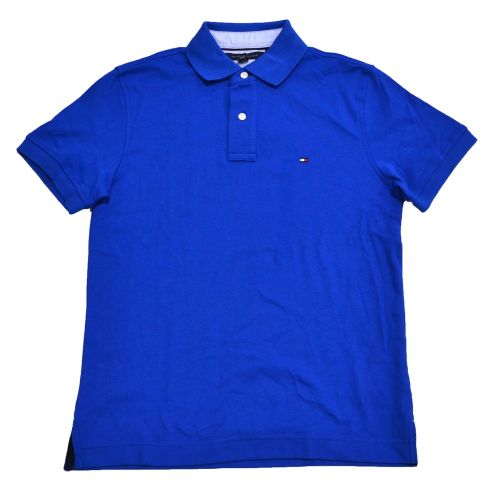 타미힐피거 Tommy+Hilfiger Tommy Hilfiger Mens Custom Fit Interlock Polo Shirt