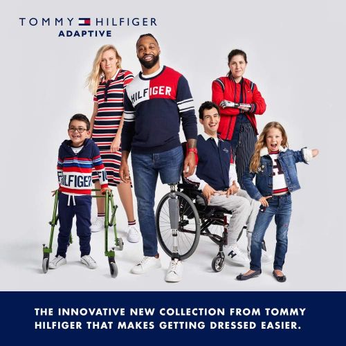 타미힐피거 Tommy+Hilfiger Tommy Hilfiger Mens Adaptive Sweatpants with Outside Seams