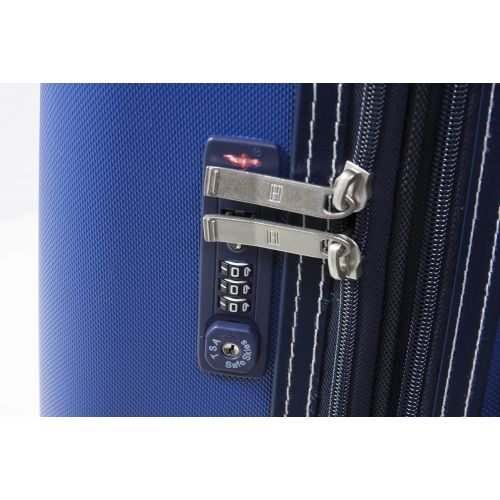 타미힐피거 Tommy Hilfiger Classic 28 Expandable Hardside Spinner, Blue