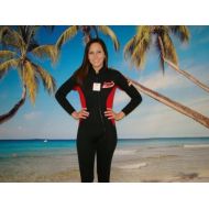 TommyD Sports Womens Wetsuit, Full Length, Front Zipper, Womens 5mm Size Large, Item # 8805