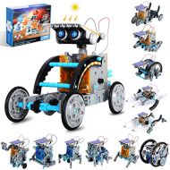 Tomons STEM Projects 12-in-1 Solar Robot Toys, Education Science Experiment Kits for Kids Ages 8-12, 190 Pieces Building Set for Boys Girls
