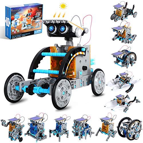  Tomons STEM Projects 12-in-1 Solar Robot Toys, Education Science Experiment Kits for Kids Ages 8-12, 190 Pieces Building Set for Boys Girls