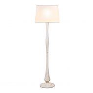 Tomons tomons White Washed Wood Floor Lamp with 8W LED Lamp for Bedroom Components Other FL2001US-W, White