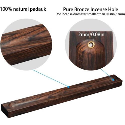  인센스스틱 Tomorotec 100% Natural Wood Incense Stick Holder, Attom Tech Home Incense Burner Stick Holder, Incense Ash Catcher