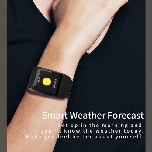  Tomorrow Sun Shine Fitness-Uhr Smart Watch IP67 wasserdicht 1,3-Zoll-Farb-Touchscreen-Aktivitats-Tracker Sportarmband mit Herzfrequenz, Schlafmonitor Schrittzahler Schritt Kalorienzahler fuer iOS Andr