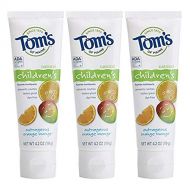 Toms of Maine Anticavity Fluoride Childrens Toothpaste, Outrageous Orange-Mango, 4.2 Ounce, 8...