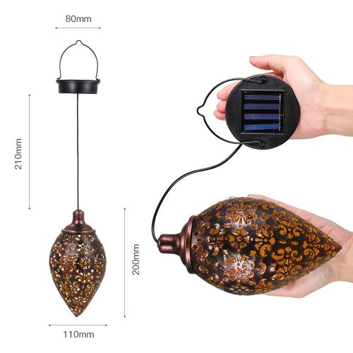  [아마존 핫딜]  [아마존핫딜]Solarlaterne fuer aussen, Tomshine Garten Laterne, Dekorative Solarlampe Hangend, Metall LED Solar Laterne fuer Draussen Baum Patio [Energieklasse A+]