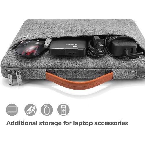  [아마존베스트]Tomtoc tomtoc 360 Protective Laptop Sleeve for Microsoft Surface Pro 6 5 4 3, Huawei MateBook X Pro, Spill-Resistant Laptop Bag Briefcase fit Dell XPS 13, Thinkpad X280 X270 X260 X250 X24