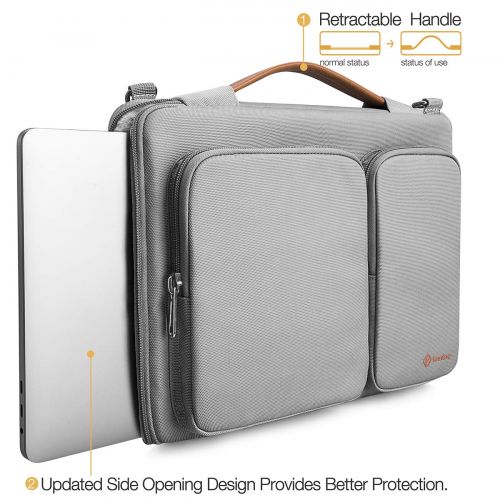  [아마존 핫딜]  [아마존핫딜]Tomtoc tomtoc Laptop Schultertasche Umhangetasche fuer 13,3 Zoll MacBook Air / 13 Zoll MacBook Pro Retina 2012-2015/13,5 Zoll Surface Laptop 2017, Notebook Tragetasche mit Schultergurt Gra