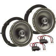 tomzz Audio 4057 006 Speaker Installation Set Compatible with VW Golf 4 5 6 7 Polo Passat Up Amarok Jetta Lupo EOS 165 mm Coaxial System TA16.5 Pro