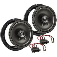 tomzz Audio 4057 001 Speaker Installation Set Compatible with VW Golf 4 IV Passat 3BG Polo 9N Beetle 165 mm Coaxial System TA16.5 Pro