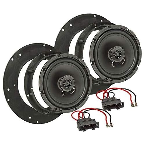  tomzz Audio 4057 009 Speaker Installation Set Compatible with VW T5 T6 Multivan Caravelle Arteon Tiguan Caddy 165 mm Coaxial System TA16.5 Pro