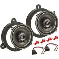 tomzz Audio 4009 002 Speaker Installation Set Compatible with Renault Megane 3 Dacia Logan Sandero 130 mm Coaxial System TA13.0 Pro