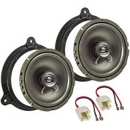 Tomzz Audio 4009?Speaker with Mounting Kit for Dacia Sandero II 2012?Lodgy from 2012?Dokker 2012?Onwards Front Door 165?mm