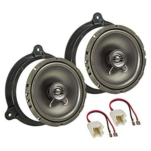  Tomzz Audio 4009?Speaker with Mounting Kit for Dacia Sandero II 2012?Lodgy from 2012?Dokker 2012?Onwards Front Door 165?mm