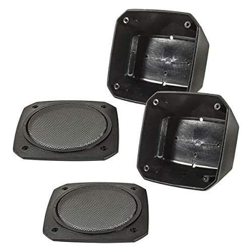  Tomzz Audio/017?100?x 100?mm DIN Speaker Assembly Speaker Cabinet, Retro, Car, Boat, Truck, Construction Machines